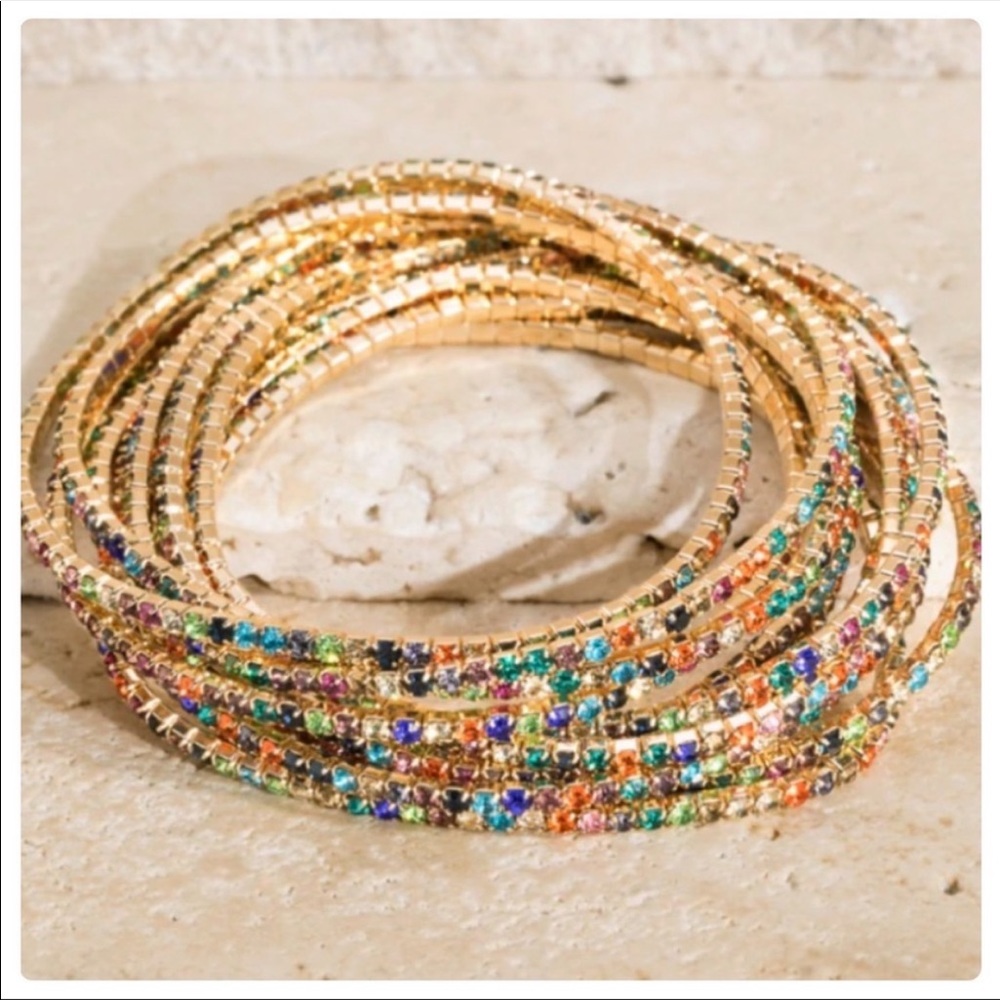 NWT- STRETCH LINK CHAIN  BRACELET SET